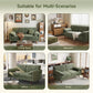 64.5-Inch Modern Chenille Loveseat Sofa – 2-Seater Small Space Couch with High Legs for Living Room & Apartment, Green