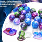24-Pack Galaxy Slime Balls, Stretchy Non-Sticky Slime Party Favors & Classroom Rewards