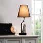 Poodle Table Lamp with USB-C and USB-A Charging Ports, Black Fabric Shade and Dog Figurine Base, Bedside Nightstand Light