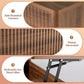Fluted Lift-Top Coffee Table with Hidden Storage, Modern Living Room & Home Office Center Table