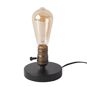Vintage Industrial Bedside Table Lamp with E26 Socket and On/Off Switch