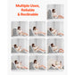 4-Piece Adjustable Bed Wedge Pillow Set for Sleeping, Leg, Neck, Back & Shoulder Support, Post-Surgery Positioning Pillows