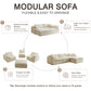 Modern Modular Cloud Sectional Sofa – Oversized Deep Seat Couch with Removable Cushions for Living Room