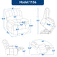Large Chenille Power Lift Recliner Chair with Wide Seat, High Back, 8-Point Vibration Massage & Lumbar Heat – Brown