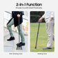 2-in-1 Adjustable Stair-Climbing Assist Cane with Support Step – 330 lbs Capacity Walking Aid for Seniors