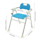 Height Adjustable Folding Shower Chair for Seniors – Heavy-Duty Bath Seat with Armrests & Backrest