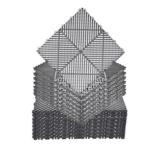 40-Pack Heavy Duty Interlocking Garage Floor Tiles 15.7x15.7 Inch, Non-Slip Modular Flooring Mats, 6000 lb Capacity