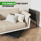 Adjustable Folding TV Tray Table – 6 Height Settings, 3 Tilt Angles, Cup Holder for Bed & Sofa, 1 or 2 Pack