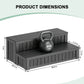 36.6 Inch Non-Slip Hot Tub Steps with 32 Gallon Storage, Outdoor Spa Stairs for Pool, RV & Deck, Black