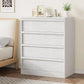 4-Drawer Wooden Nightstand with Large Storage, Modern Bedside Table & End Cabinet for Bedroom, Living Room & Entryway