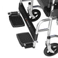Manual Reclining Folding Wheelchair with Commode and Adjustable Legrest