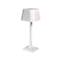 Rechargeable LED Square Table Lamp, Aluminum, 5200mAh Battery, USB-C Charging, Touch Dimming, IP54, Non-Slip Base