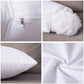 Throw Pillow Inserts, 2-Pack or 4-Pack Square Decorative Couch & Bed Cushion Inserts, 50x50cm / 55x55cm, White