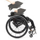 Carbon Fiber Sports Wheelchair with Foldable Backrest and Quick Release Wheels