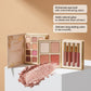 Foldable All-in-One Makeup Palette with Eyeshadow, Blush, Lipstick & Shimmer Highlighter, Travel Set