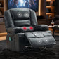 Oversized Massage Recliner Chair with Heat, 360° Swivel, 8-Point Vibration, 145° Recline, USB Port, Cup Holders & Footrest