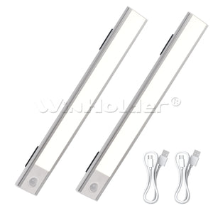 Rechargeable LED Under Cabinet Lights with Motion Sensor, Dimmable 3-Color Lighting for Kitchen & Closet – 20/30cm, 2/4/8/10 Pack