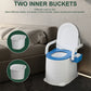 Heavy-Duty Portable Bedside Commode – Odor-Sealed Potty Chair & Squat Toilet for Seniors and Adults