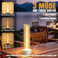 Cordless Rechargeable Table Lamp, 3-Mode Touch Dimming, IP54 Water-Resistant