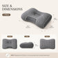 Soybean Fiber Ergonomic Contour Neck Pillow for Side & Back Sleepers, Breathable Head, Neck & Shoulder Support Pillow
