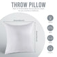 Throw Pillow Inserts, 2-Pack or 4-Pack Square Decorative Couch & Bed Cushion Inserts, 50x50cm / 55x55cm, White