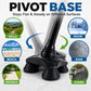 Adjustable Foldable Walking Cane with 360° Pivot Base – Lightweight Self-Standing Mobility Aid
