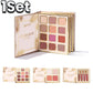 All-in-One Eye & Face Makeup Palette with Highlighter, Blush & 4 Matte Liquid Lipsticks, Sunkissed Bronze Makeup Set