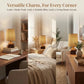 Cordless Rechargeable Wooden Table Lamp with Linen Shade, 3 Color Temperatures, Stepless Dimming, Up to 12-Hour Battery Life