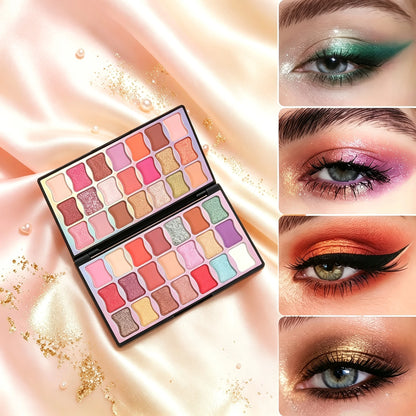 42-Color Eyeshadow Palette, Matte & Shimmer, Highly Pigmented Waterproof & Smudge-Proof Long-Lasting Eye Makeup