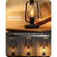 Farmhouse Table Lamps Set of 2 with USB Charging Ports, Rustic Industrial Bedside Lamps for Bedroom and Living Room