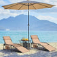 22.4-Inch Folding Tanning Chaise Lounge Chair with Face Hole – 5-Position Adjustable Outdoor Recliner for Lawn, Beach & Patio