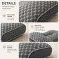 Soybean Fiber Ergonomic Contour Neck Pillow for Side & Back Sleepers, Breathable Head, Neck & Shoulder Support Pillow