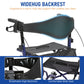 US Stock – All-Terrain Rollator Walker for Seniors with Seat & Backrest, 8" Wheels, Foldable & Height Adjustable – Fast 3–7 Day Shipping
