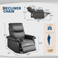 360° Swivel Rocker Recliner Chair – PU Leather Glider Nursery Chair with Deep Seat & Padded Armrests for Living Room