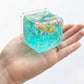 Ocean Shell Squishy Cube, Transparent Maltose Sensory Squeeze Stress Ball for Adults