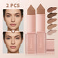 2-Piece Cream Bronzer Stick Set, Smooth Blendable Face Contour, Waterproof Natural Sun-Kissed Finish
