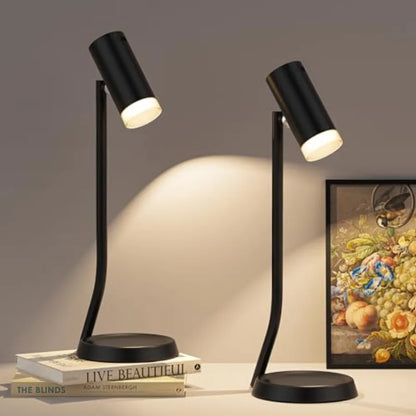 Cordless Rechargeable Table Lamp, 5000mAh Battery, Magnetic Head with Adjustable Angle