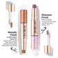 Two-Tone Gradient Eyeshadow Stick, Highly Pigmented Waterproof and Smudge-Resistant Eye Makeup