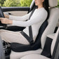L-Shaped Memory Foam Seat Cushion with Fixing Strap – Coccyx & Hip Pressure Relief Chair Pad for Office, Car & Gaming