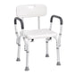 Adjustable Shower Chair with Backrest – Height Adjustable Non-Slip Bath Seat for Seniors, 350 lb Capacity