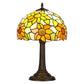 12-Inch Stained Glass Table Lamp with Yellow Sunflower Design, Bedside Reading Light for Bedroom and Living Room