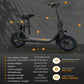 450W Electric Scooter with Seat for Adults, 15-Mile Range, 16 MPH, 12" Tires, Rear Basket, Adjustable Seat, UL2272 Certified