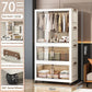 Large Foldable Storage Cabinet, Multi-Size Multifunctional Organizer with Folding Design for Bedroom, Home & Office
