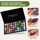 50-Color Rainbow Eyeshadow Palette, Matte Shimmer Glitter & Metallic, Highly Pigmented Waterproof Eye Makeup