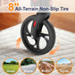 Lightweight 3-Wheel Rollator Walker for Seniors – Foldable Walking Aid with Storage Bag