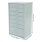 7-Drawer Rolling Storage Cabinet with Wheels, Mobile File Organizer & Bedside Table for Bedroom, Office & Living Room