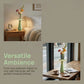 Modern Vase LED Table Lamp, Touch Control, Stepless Dimming, Decorative Flower Vase Bedside Light for Bedroom and Living Room