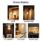 Rechargeable LED Motion Sensor Night Light, USB Round Energy-Saving Wall Lamp for Bedroom, Hallway & Bathroom