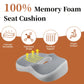 Ergonomic Memory Foam Coccyx Seat Cushion – Contoured Tailbone & Hip Support Chair Pad with Washable Cover for Office, Car & Wheelchair