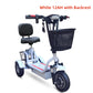 800W Foldable 3-Wheel 2-Seater Electric Mobility Scooter with Dual Baskets